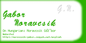 gabor moravcsik business card